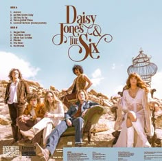 the movie poster for daisy jones and the six