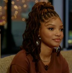 Chloe Bailey Locs Styles, Halle Loc Styles, Goddess Locs Short, Halle Bailey Hair, Latest Dreadlocks Styles, Flips Hair, Loc Care, Loc Goddess