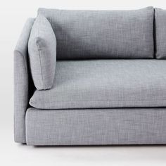 Shelter Sofa, Chenille Tweed, Feather Gray | West Elm West Elm Couch, Deep Seat Sofa, Grey Sofa Living Room, Deep Seated Sofa, Globe Floor Lamp, Fireplace Cover, Oversized Furniture, Pallet Ideas Easy, Mid Century Sofa