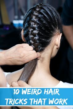 Hair tips and tricks Hair Tricks, Hair Colorful, A Ponytail, Diy Hair Care, Penteado Cabelo Curto, Crazy Hair, Hair Care Tips