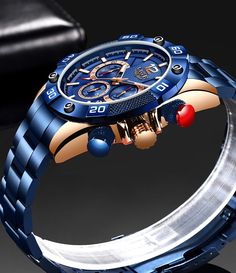 Men's Watches- New Fashion Blue Mens Watches Top Brand Luxury Clock Sports Chronograph Waterproof Quartz Watch Men Model Number:4001032559619 Q.Is its small dial effective or just a decoration? A.All dials are effective, can work, easy to use and very satisfied Q.Is it an original brand watch? A.Original. Made in China. Powerful Q.Whether the specifications and dimensions of the watch are accurate A.After I got the watch, I made measurements and it was accurate Q.Please tell me if there is night Luxury Clock, Watches Women Michael Kors, Great Gifts For Men, Waterproof Watch, Men Model, Watches Women Fashion, Mens Luxury, Men's Watches, Quartz Clock