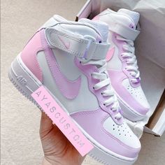 Pink Nike Shoes, Painted Sneakers, Custom Nike Shoes