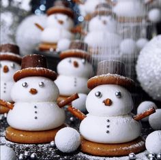 the instagram page is filled with snowmen