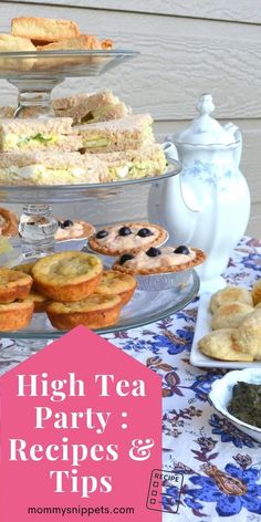 high tea party recipes and tips