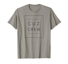 PRICES MAY VARY. This cousin crew shirt for toddlers, kids, and adults has a cute minimalist-inspired cuz crew graphic design that’s sure to put a nice memorable smile on your son, daughter, niece, nephew, granddaughter, or grandson that will look great in family pictures. Give this matching cousin crew t-shirt as the perfect gift to all cousins during your next family reunion, vacation, or during a new baby announcement. Lightweight, Classic fit, Double-needle sleeve and bottom hem Matching Family T Shirts, New Baby Announcement, Cousin Crew, New Baby Announcements, Crew Shirt, Family Reunion, Family Pictures, Baby Announcement, Branded T Shirts