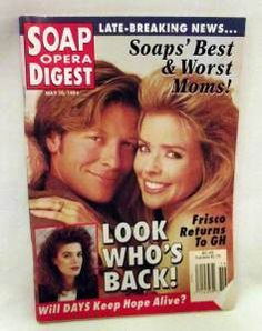 soap opera digest magazine cover with two people