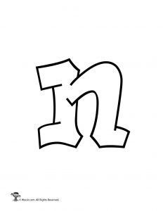 the letter person is drawn in black and white