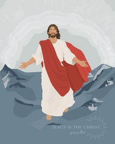 Walking on Water - Jesus is the Christ Prints Jesus Walking On Water Painting, Lds Widgets, Jesus Painting Easy, Faith Artwork, Jesus Sketch, Jesus Illustration, Jesus Walking On Water, Jesus Christ Illustration, Jesus Walking