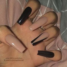 Black And Nude Nails, Jasmine Nails, Balarina Nails, Nails Burgundy, Nails Classic, Nails Shellac, Valentine Nail, Colors Nails, Nails Sparkle