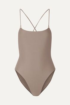 Jade Swim Tether Swimsuit Bodysuit With Jeans, Swimsuit Trends, Swimming Outfit, Long Torso, High Voltage, Taupe Color, Beach Wear, Cut And Style