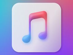 the music note icon is displayed on an iphone's home screen, and it appears to be in color