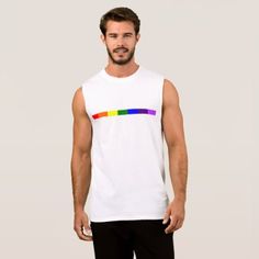 Gay Pride Men's Sleeveless T-Shirt - tap/click to personalize and buy Pride Outfit Ideas Men, Outfit Inspo For Guys, Lgbt Love, Pride Outfit, Sport Tank, Sale Outfit, Best Gift Ideas, Gym Exercise, Pride Rainbow