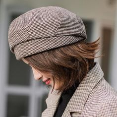 FREE SHIPPING ON ALL ORDERS OVER $50 | 100% SATISFACTION GUARANTEED Click "ADD TO CART" To Get Yours Now | Up To 60% OFF ✨ This Arimonz charming and Casual Autumn Cap Panama Women Wool Beret is made for girls who want to look dainty. The soft fabric keeps you comfortable and the plaid pattern and octagonal design add a pop of vintage style. The soft cotton material makes it comfortable to wear. Features: 📌 Multicolor modern style📌 Made with cotton that is perfect for any season📌 Soft and brea Beret Style, Autumn Girl, Plaid Hats, Wool Beret, Elegant Lady, Wool Berets, Winter Cap, Casual Cap, Plaid Fashion