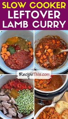 Slow Cooker Leftover Lamb Curry Leftover Lamb Curry, Leftover Roast Lamb, Lamb Korma, Slow Cooker Stew Recipes, Amazing Slow Cooker Recipes, Leftover Lamb, Lamb Stew Recipes