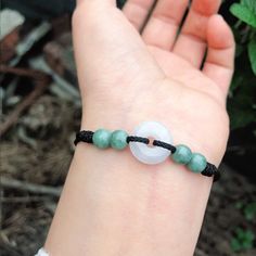 🍀 personalized：【yes 】➜Please feel free to contact me. 🍀 Bead Materials ：Good polished nature Burma jadeite ,Grade A jade BEADS 🍀 length：【length is adjustable and can be made as you want】➜You can just tell me what is the net size of your wrist. 🍀 Rope colors：【Black/coffee/Red】-Other colors are available，Just give messages and tell me which color do you like. 🍀 processing time： 1-2 workdays 🍀 PS: My friend, This could be a great gift for your friends and family. Could you please give me a po Casual Round Jade Jewelry, Adjustable Jade Bracelet With Round Beads, Black Jade Bracelets Gift, Hand-strung Jade Bracelet Perfect As A Gift, Hand-strung Jade Bracelets As Gift, Hand-strung Jade Stretch Bracelet For Healing, Hand-strung Green Jade Beaded Bracelets, Jade Bracelet, Beaded Material