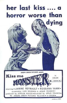 an old movie poster for the monster starring