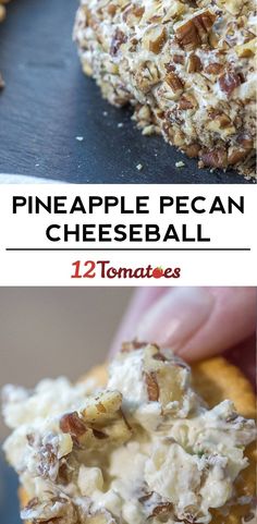 pineapple pecan cheeseball is an easy appetizer that's ready in under ten minutes