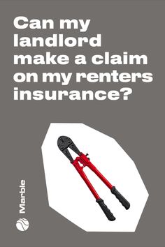 an umbrella with the words can my landord make a claim on my renters insurance?