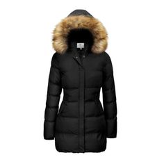 Trendy Fashion WenVen Women's Long Winter Coat Warm Thicken Puffer Jacket with Fur Hood, Coats and Jackets for women Puffer Jacket With Fur Hood, Womens Winter Coat, Puffer Jacket With Fur, Long Winter Coats Women, Fur Hood Jacket, Long Puffer Coat, Long Winter Coats, Lululemon Jacket, Women's Coat