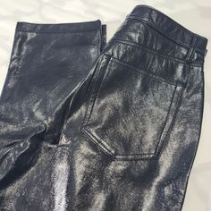 Abercrombie & Fitch Curve Love Faux Leather Pants The 90s Straight Ultra High Rise Size 31/12 Nwot Excellent Condition Color Is Like A Dark Charcoal Faux Leather Pants, The 90s, Abercrombie Fitch, Black Gray, Pant Jumpsuit, Leather Pants, Black And Grey, Straight Leg, High Rise