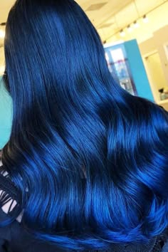 Mysterious Blue Black Hair Color Combinations For Deep And Vibrant Looks ★ Indigo Hair Color, Black Hair Color Ideas, Blue Hair Ideas, Blue Black Hair Color, Hair Colour Inspo, Color For Black Hair, Blue Ombre Hair