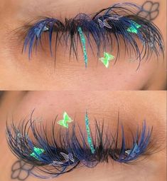 Lashes With Sparkles, Crazy Lash Extensions, Festival Lash Extensions, Halloween Eyelash Extensions, Christmas Eyelash Extensions, Lashes Extensions With Color, Valentines Lash Extensions, Christmas Lash Extensions, Eyelash Extensions Styles With Color