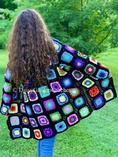 The Favorite Art Teacher Granny Square Sweater – DaisyGardenCrochet Granny Square Sweater Pattern, Square Sweater, Crochet Garden, Granny Square Sweater, Poncho Design, Granny Square Afghan, Online Tutorials, Not The Only One, Art Style Inspiration