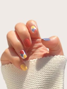 Nail Tape, Colorful Nail, Cute Gel Nails, Minimalist Nails, Manicure Y Pedicure, Funky Nails, Makati, Chic Nails