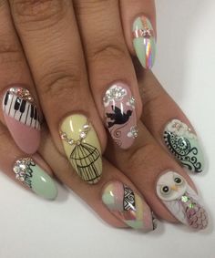 nailed it oxygen | Meet 'Nail'd It' Contestant: Lauren Wireman Vintage Nail Art, Nail Designs Pictures, Retro Nails, Vintage Nails, Japanese Nail Art, Simple Nail Art Designs, Nails Only, Top Nail