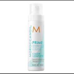 New Unused Full Size 5.4 Oz Moroccanoil Color Complete Prime Chromatech Service Is A Pre-Color Treatment That Prepares Hair And Scalp For The Colour Service, Providing A Flawless Colour And An Even Coverage. Adds The Colour Shine, Giving Longer-Lasting Results. Prevents From Damages Caused By Colour Services. Colorlink Is An Extraordinary Moroccanoil Technology That Repairs Keratin Structure While Repairing The Hair Fiber And Locking Colour Within. Moroccan Oil Hair Mask, Balayage And Babylights, Moroccan Oil Hair, Healthy Hair Routine, Devon Windsor, Crystal Hair Clips, Oil Treatments, Hair Routine, Color Treated Hair