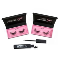 Lust, Love, Lasvish, Lush, and Luxe, Our Magnetic Lash Kit Is One Of Kind And Beautiful Baby! You'll Also Save A TON Of Cash :) Get Over 30 Uses With NO GLUE! Glamnetic Nails, Short Eyelashes, Faux Lashes