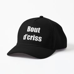 Retrouvez mes designs sur un tas de super produits ! Faites un tour sur ma boutique Redbubble #RBandME : https://www.redbubble.com/fr/i/casquette/Bout-d-criss-Qu%C3%A9bec-par-Art-of-Creation/109700573.9AAXL?asc=u Gangster Rap, Baseball Cap Outfit, Twin Shirts, Cute Caps, Hat Outfit, Nursing Cap, Cap Fashion, Games To Buy, Two Daughters