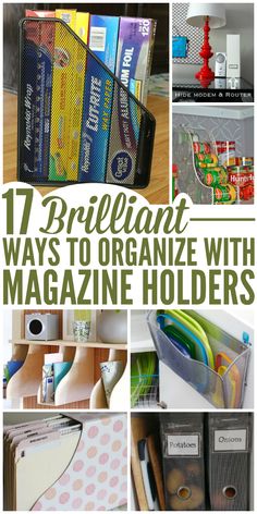 the top ten ways to organize with magazine holders