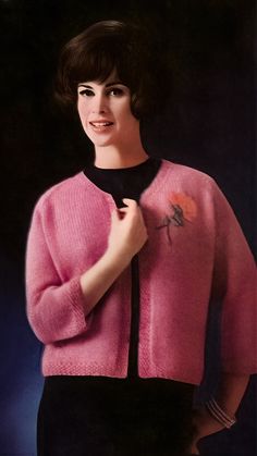 Knit the always-flattering Chanel Jacket with our vintage pattern. Looks great with a dress, slacks or, your favorite jeans! Quick to knit, from the top down. The original yarn used was Mary Maxim's Knitting Worsted, providing approximately 240 yards on a 4 oz skein at the time. But now, with a wide variety of worsted yarns to choose from, you can customize this project to suit your style. Keep in mind that yardage may differ. All you need are U.S. sizes 5 (3.75 mm), and 8 (5 mm), needles to beg Chanel Jacket Pattern, Mary Maxim, Chanel Jacket, Motif Vintage, Dress Slacks, Top Down, Jacket Pattern, Pattern Books, Vintage Pattern