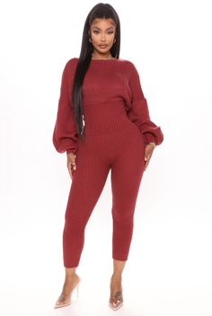 Talk Is Cheap, Ruched Pants, Cheap Sweaters, Sweater Jumpsuit, Womens Black Dress, Sweaters And Leggings, Sweater Set, Womens Loungewear, Pant Set