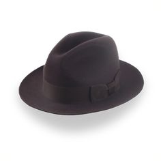 Dark Brown Fedora Hat in Classic Men's Style | The Acropol - Agnoulita Hats 1 Brown Fedora, Homburg, Mens Fashion Classic, Formal Casual, Classic Dress, Hat Band, Fedora Hat, Vegetable Tanned Leather, Cotton Bag