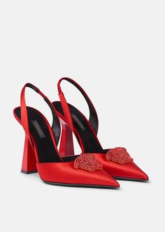 Am To Pm, Slingbacks, Red Shoes, Safety Pin