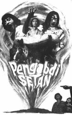 an advertisement for the movie pepbo setani, with three people on it