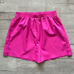 This Is Such A Fun Pair Of Shorts From Prettylittlething! It's In A Fun Pink, Peak Barbiecore Neon Pink! They Are Nwt, Pull On, Lightweight, And Super Fun! Neon Pink Clothes, Neon Pink Shorts, Neon Shorts, Festival Shorts, Pink Neon, Pink Outfits, Cosplay Ideas, Neon Pink, Halloween Costume