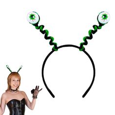 PRICES MAY VARY. Unique Appearance: The handmade alien headband is fun and cute, with stretchable eyeball part you can shape as you want, and elastic antenna so that the eyeballs can swing in the air. It will make your alien costume more eye-catching High Quality: The elastic alien headband wrapped by soft short plush fabric, skin-friendly and comfortable. The wider design of the eyeball headband can protect your head from strangulation pain, not easy to slide Wide Applications: Alien antenna he Adult Alien Costume, Kids Alien Costume, Alien Antenna, Alien Headband, Halloween Party Costume, Alien Costume, Headband Wrap, Halloween Headband, Halloween Costume Accessories