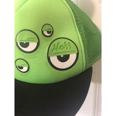 Neff Monster Eyeballs Snapback Cap Green. Condition Is Pre-Owned. Snapback Cap, Cape, Accessories Hats, Mens Accessories, Man Shop, Green