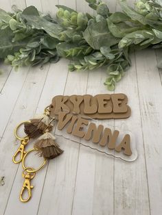 Name Keychain This keychain goes with everything! The colors allow it to match any purse, backpack, diaper bag, and many more! The keychain's size depends on the name, so not all keychains will be the same size *Size Varies* It comes with a coordinating tassel. Which is connected to a gold key ring and claw clasp for easy attachment to anything you would like! I love custom orders! Please send a message and have something made for you! Thank you! Happy shopping! Trendy Rectangular Keychains For Personal Use, Customizable Rectangular Keychain For Everyday Use, Personalized Rectangular Keychains For Everyday Use, Personalized Rectangular Keychain For Everyday, Kids Backpack Tags, Personalized Backpack Kids, Back To School Backpack, Personalized Purse, Backpack Diaper Bag