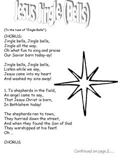 a christmas card with an image of a star and the words jesus's hope bells