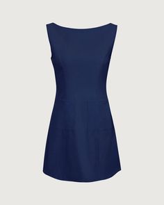 The Navy Boat Neck Cutout Mini Dress & Reviews - Navy - Dresses | RIHOAS Switzerland Summer, Navy Boat, Fancy Fits, Cutout Mini Dress, Boat Neck Dress, Dress Flats, Shopping Ideas, The Navy, Navy Dress