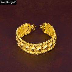 This Shop has a Special Free Gift (Chain) for Every Order. 😊🙏 Item: 1 x Bracelets For: Unisex Type: GOLD PLATED over Brass, Nickel free Gold Purity: 96.5% Surface: Sand Matted Size: ~ 7.5-8 inches length, width 20mm Weight: ~ 43grams Color: Yellow Gold ( slightly +/- from photo ) Handmade from Thailand. Thai gold plating technic really solid and stunning look. Rewarding your life from hard working, match up your dress, bridesmaid wedding engagement or a gift to someone special for you. The Cra Gold Bracelet Jewelry For Festivals, Gold Festival Bracelet Jewelry, Yellow Gold Plated Bracelets For Festivals, Gold Bracelets For Festivals, Gold Round Bracelet For Festivals, Traditional Gold Beaded Bracelets For Jewelry Making, Gold Round Cuff Bracelet For Festivals, Traditional Gold Bangle Chain Bracelet, Traditional Gold Round Chain Bracelet