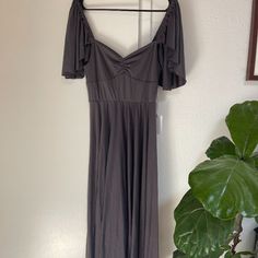 Nwt Joyfolie Alana Dress. Very Beautiful Dress For Photo Shoot. The Color Is Call Charcoal. Make Your Offer. Spring Stretch Gray Maxi Dress, Gray Stretch Maxi Dress For Spring, Gray Stretch Midi Dress For Summer, Gray Stretch Midi-length Dress, Gray Stretch V-neck Dress, Casual Gray Maxi Dress For Party, Stretch V-neck Gray Dress, Gray Stretch Midi Dress, Gray Flowy Maxi Dress