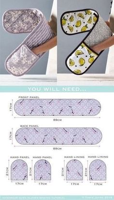 the instructions for making slippers are shown