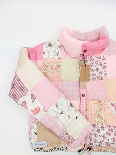 Pink Block Patchwork Puffer — AARON ASUNSOLO Patchwork Jacket, Winter Fits, Looks Style, Mode Inspiration, Dream Clothes, Handmade Clothes, Passion For Fashion, Aesthetic Clothes, Pretty Outfits