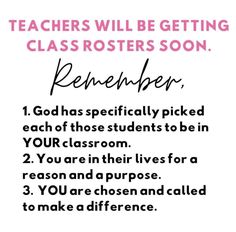 a poster with the words teachers will be getting class rosters soon, and an image of