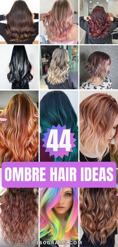 Save this pin for a collection of ombre hair looks ranging from subtle to bold! Elevate your hairstyle game with these trendy ideas. #OmbreHair #HairInspo #FashionBlog